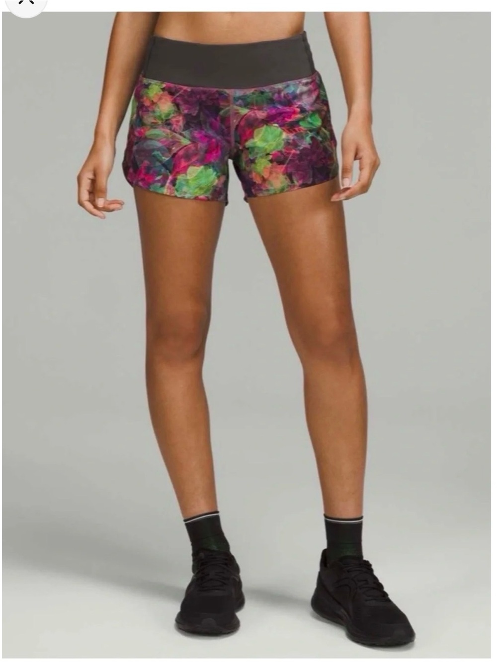 lululemon athletica Floral Multicolor High-Rise Athletic Shorts